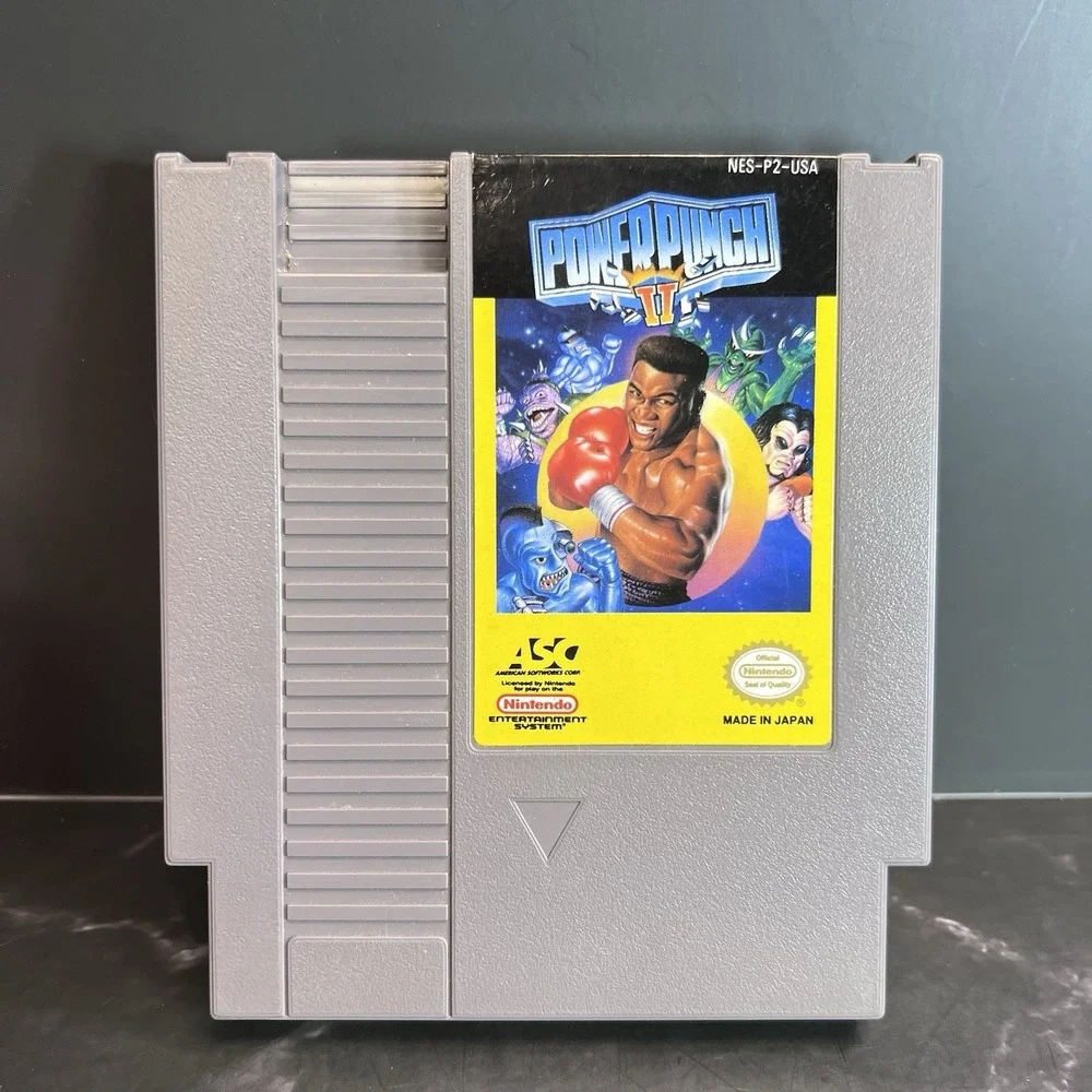 POWER PUNCH II 2 TWO GAME ORIGINAL Nintendo System CLASSIC 1985 NES HQ